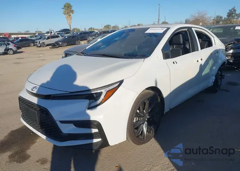 2025 Toyota Corolla Xse z USA, uszkodzony, nr VIN 5YFT4MCE2SP244922